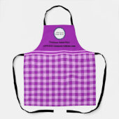 Aangepast Logo Paarse buffelbalk Schort (Voorkant)