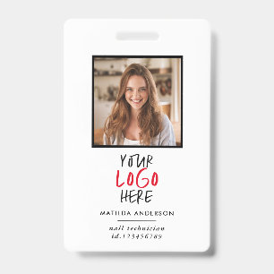 Aangepast logo personeel QR-code gepersonaliseerd  Badge