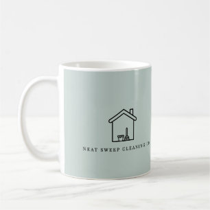 Aangepast Logo QR-code Contact voor Schoonmaakbedr Koffiemok