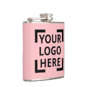 Aangepast Logo roze Heupfles (Rechts)