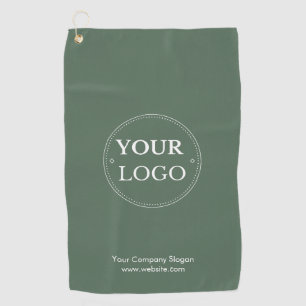 Aangepast logo Sage Green Zakelijk Gebrandmerkt Golfhanddoek