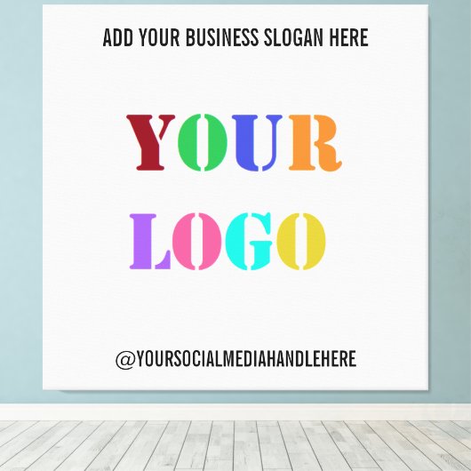 Aangepast Logo Social Media Canvas Voorbeeld (Insitu (Houten vloer))