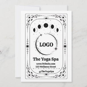 Aangepast Logo Tarot Yoga Spa Zakelijke Promotie Kaart