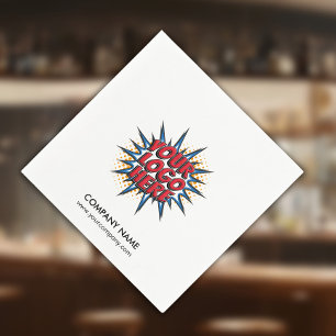 Aangepast Logo+Tekst Papier servet