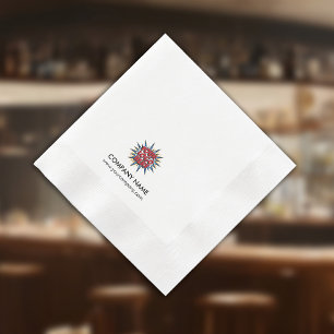Aangepast Logo+Tekst Papier servet