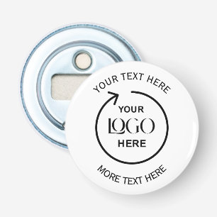 Aangepast logo & tekst Zakelijke flesopener Button Flesopener