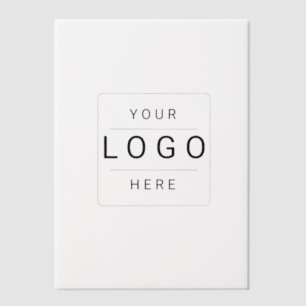 Aangepast logo vellum uitnodigingen