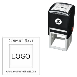 Aangepast LOGO Vierkant Zelfinkend Rubber Stempel