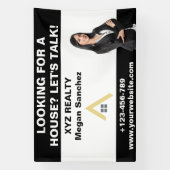 Aangepast logo voor makelaar promotie spandoek (Verticaal)