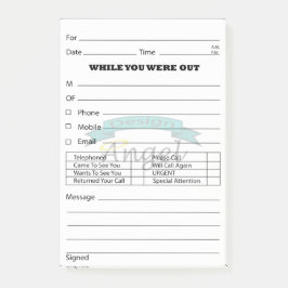 Aangepast Logo Watermerk Telefoon Bericht Post Post-it® Notes