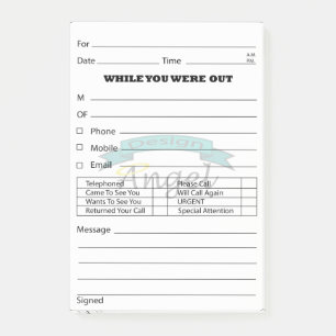 Aangepast Logo Watermerk Telefoon Bericht Post Post-it® Notes