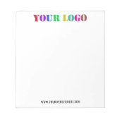 Aangepast Logo Website promotietot bedrijf Notitieblok (Voorkant)