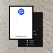 Aangepast Logo wit toevoegen met juwelenweergave Visitekaartje