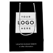 Aangepast Logo zwart Medium Cadeauzakje (Achterkant)