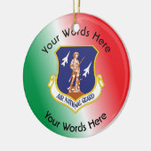 Aangepast luchtbeschermingsschild keramisch ornament (Links)