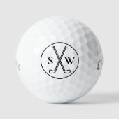 Aangepast Maak Uw Eigen Golf Monogram Golfballen (Voorkant)