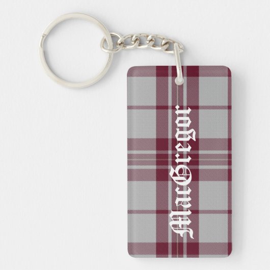 Aangepast MacGregor Tartan Sleutelhanger (Voorkant)