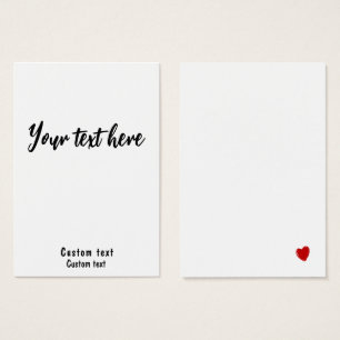 Aangepast machtig Visitekaartje 3.5 x 2.5