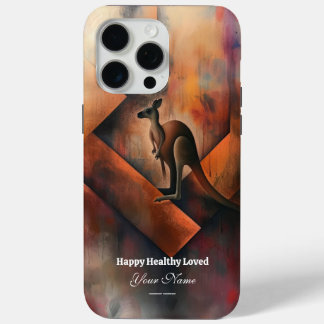 Aangepast: Majestic Kangaroo iPhone 15 Promax Hoes