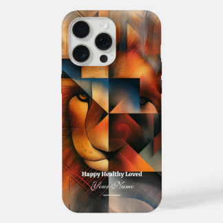 Aangepast: Majestueuze Leeuw iPhone 15 Promax Hoes Pro Max Hoesje
