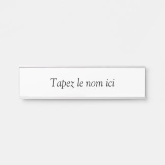 Aangepast maken deurbordje