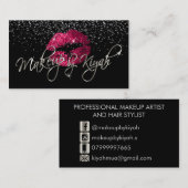 Aangepast - Makeup door Kiyah Visitekaartje (Voorkant / Achterkant)