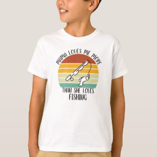 Aangepast Mama houdt meer van mij dan van vissen T-shirt