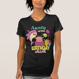 Aangepast mammair Papa's Papa's Shark Birthday Gif T-shirt