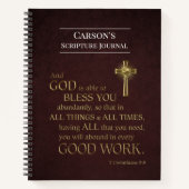 aangepast Mannen Bijbel Scriptjournaal Notitieboek (Voorkant)