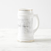 Aangepast marmer Modern Stein - White/Gold Bierpul (Voorkant rechts)