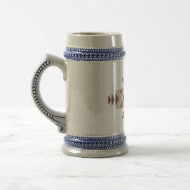 Aangepast Marokkaans geometrisch patroon Bierpul
