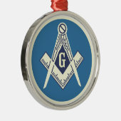 Aangepast Masonic Blue Lodge Ornament (Rechts)