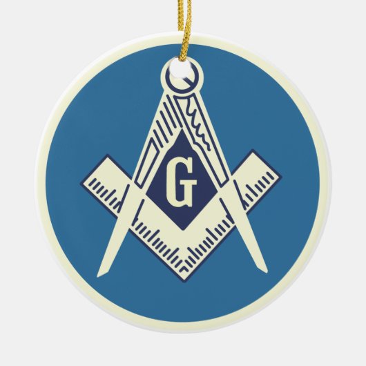 Aangepast Masonic Blue Lodge Ornament 2 (Voorkant)