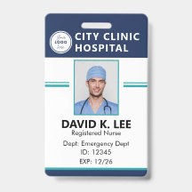 Aangepast medisch ID-badge | Geregistreerde verple