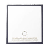 Aangepast medisch Notitieblok met Logo (Voorkant)