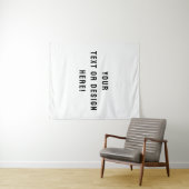 Aangepast Medium Tapestry – Wit & Gepersonaliseerd Wandkleed (In Situ (horizontaal))