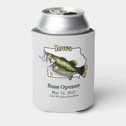 Aangepast meer/Datum Iowa Bass Open Light Blikjeskoeler (Blikje Achterkant)
