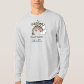 Aangepast meer/Datum Michigan Trout Opener Light T-shirt (Voorkant)