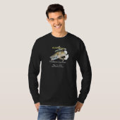 Aangepast meer/Datum Michigan Walleye Open Dark T-shirt (Voorkant volledig)