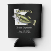 Aangepast meer/Datum Minnesota Bass Opener Donker Blikjeskoeler (Voorkant)
