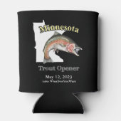 Aangepast meer/Datum minnesota forel opener donker Blikjeskoeler (Achterkant)