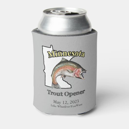 Aangepast meer/Datum minnesota forel Opener Licht Blikjeskoeler (Blikje Achterkant)