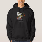 Aangepast meer/Datum Minnesota Muskie Opener Dark Hoodie (Voorkant)