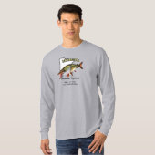 Aangepast meer/Datum Minnesota Muskie Opener Light T-shirt (Voorkant volledig)