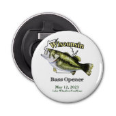 Aangepast meer/Datum Wisconsin Bass Opener (Voorkant)