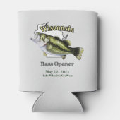 Aangepast meer/Datum Wisconsin Bass Opener Light Blikjeskoeler (Achterkant)