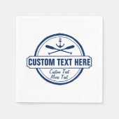 Aangepast meer, strand- en bootantenanker servetten (Voorkant)