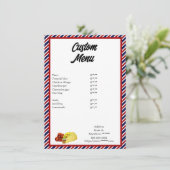 Aangepast menu (Staand voorkant)