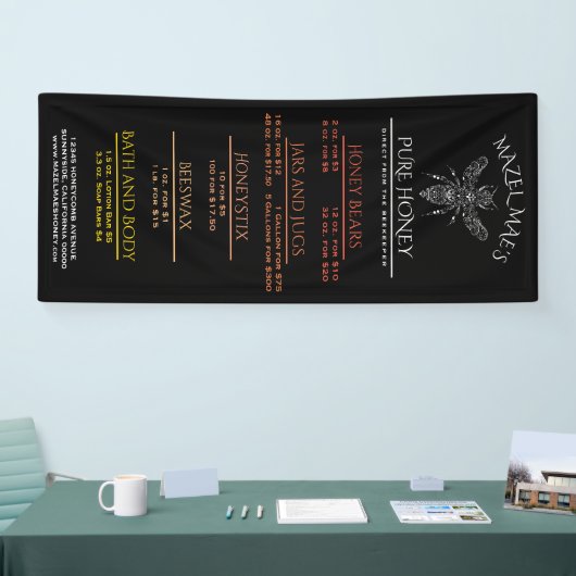 Aangepast menu Aangepaste naald Spandoek (Beurs)