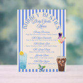 Aangepast menu met vuile frisdrank | Afdrukbare So Acryl Bord (Neutraal)